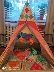 Детский коврик-палатка вигвам 