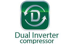 DUAL Inverter Compressor™  Компрессор с большей частотой вращения