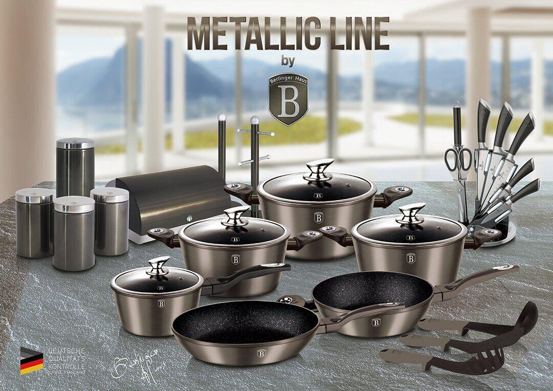 Набор ножей Berlinger Haus Metallic Line Carbon Edition 8 предметов (BH 2461) - фото 4 - id-p78070517