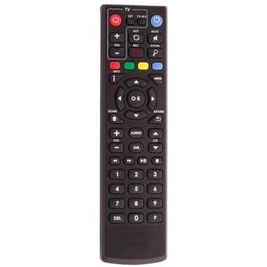 Универсальный пульт ДУ для приставки ID TV/Alma TV (черный) - фото 1 - id-p76995608