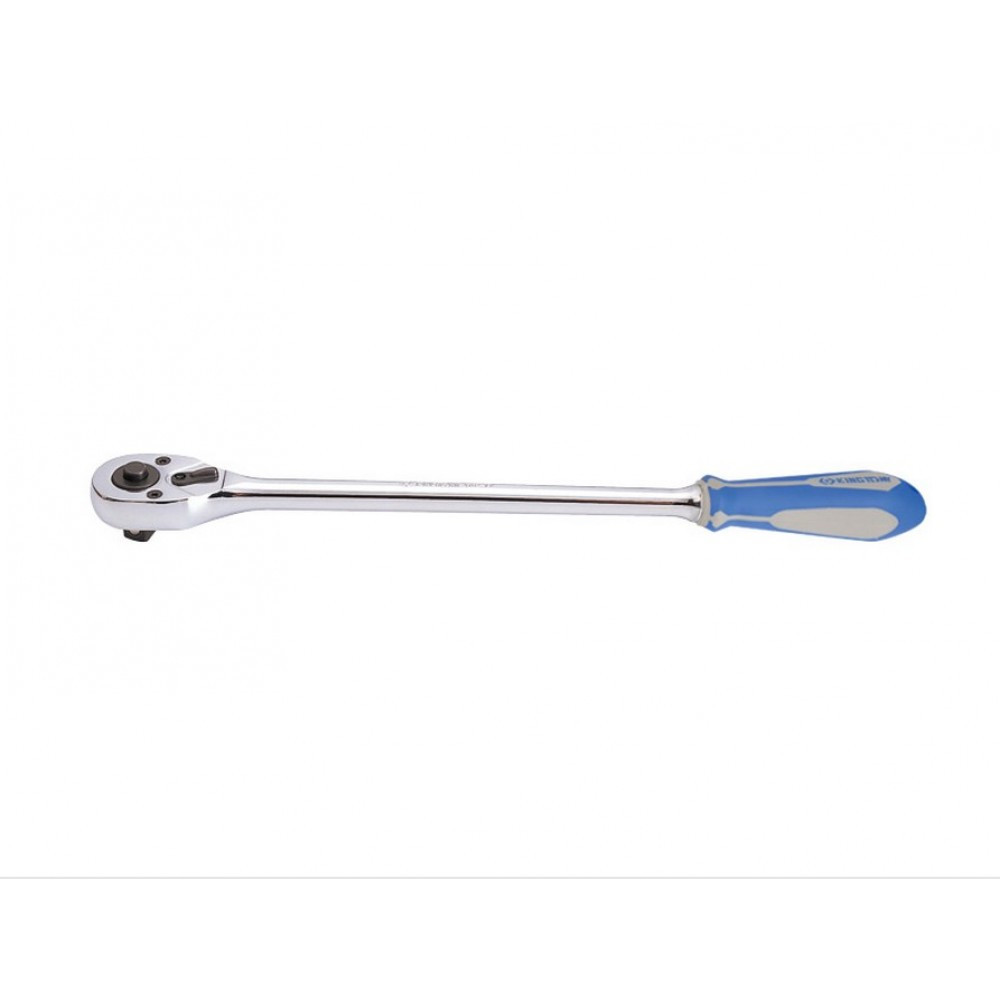 Трещотка 1/2", 375 мм, 32 зубца, флажковая с кнопкой KING TONY 4762-15G