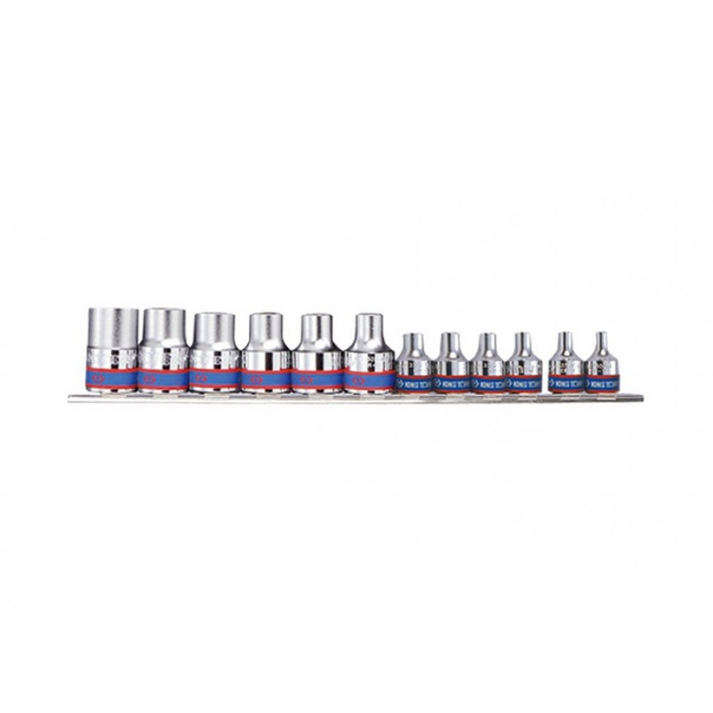 Набор торцевых головок 1/2"&3/8", TORX Е-стандарт, Е4-Е20, 12 предметов KING TONY 7113PR