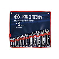 Набор укороченных комбинированных ключей, 12 предметов KING TONY 1282MR