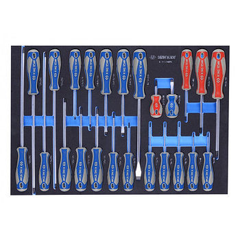 Набор отверток, ложемент, 24 предмета KING TONY 9-31124MRV