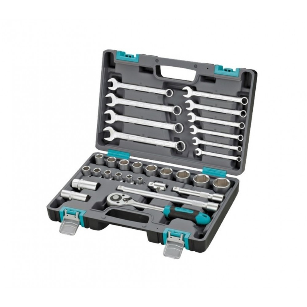 Набор инструментов, 1/2", CrV, пластиковый кейс 31 предм. STELS