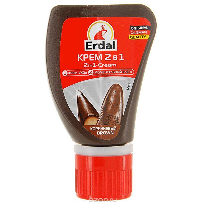 Erdal Крем 2в1 для быстрого ухода коричневый 50мл - фото 1 - id-p78078606
