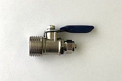 Узел подключения стационарных систем с шаровым клапаном 1/2 x 1/4 (BV03)