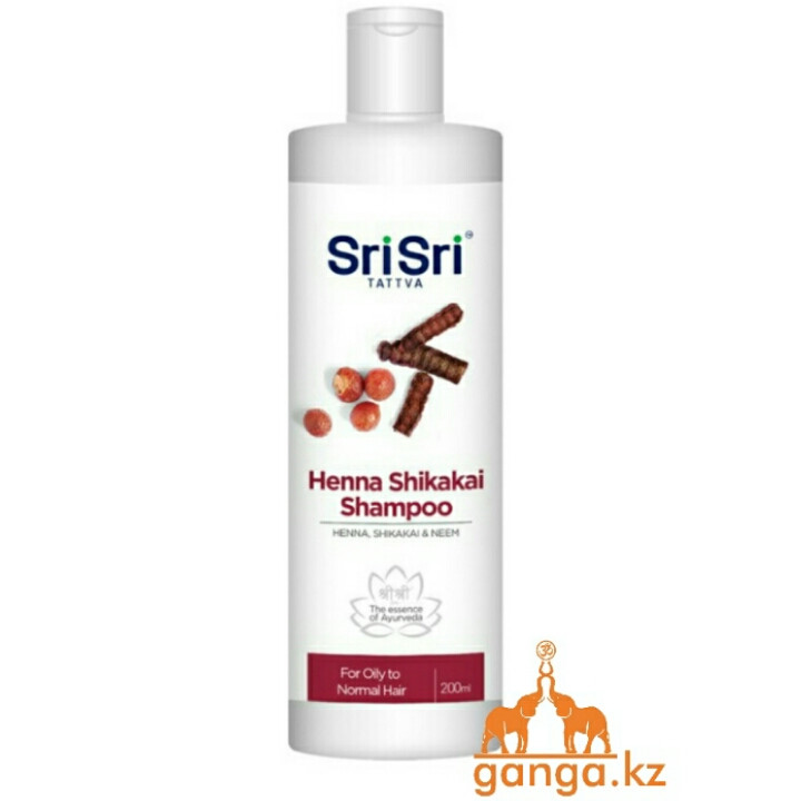 Шампунь с Хной и Шикакай (Henna Shikakai Shampoo SRI SRI TATTVA), 200 мл