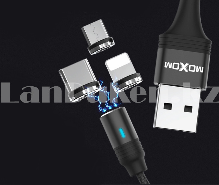Магнитный зарядный USB кабель Micro USB на Iphone (Айфон) Moxom MX-CB 24 - фото 10 - id-p78079730