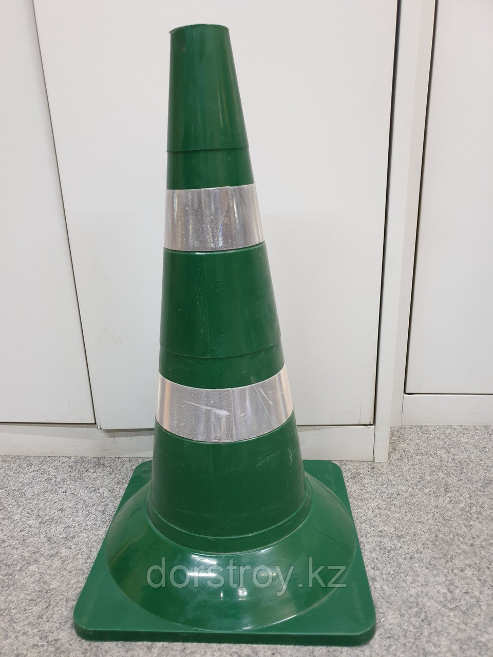 Конус резиновый дорожный зеленый Для дорожных работ - фото 1 - id-p78082408