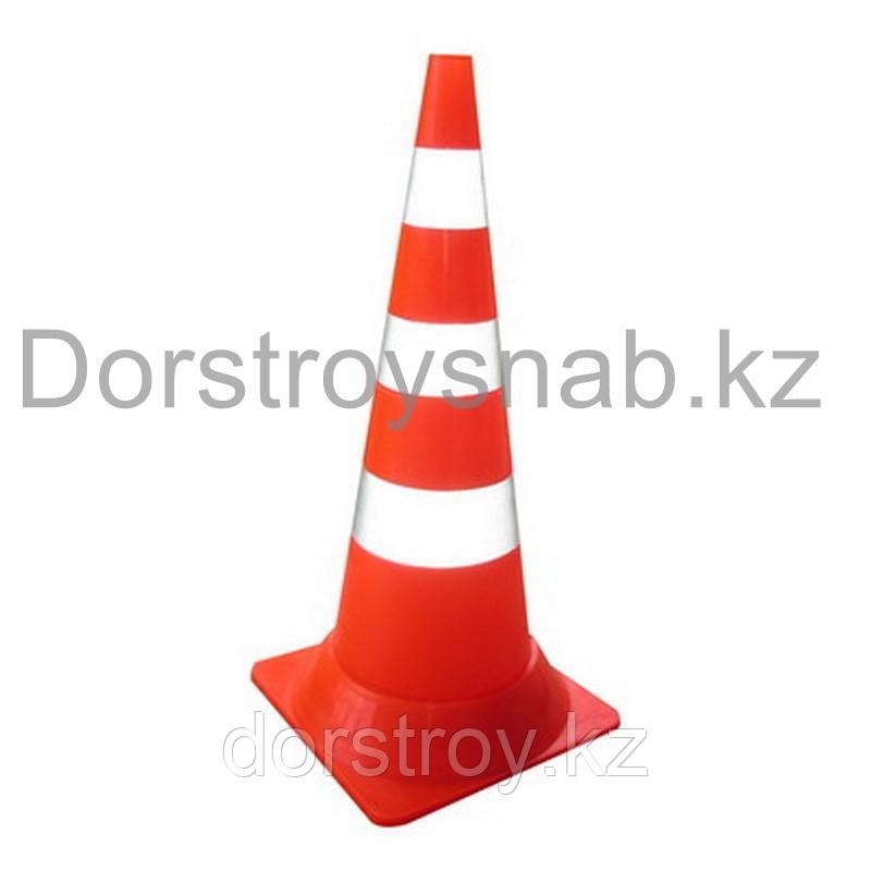 КС Конус сигнальный резиновый мягкий, гибкий, оранжевый 750 мм Для дорожных работ - фото 2 - id-p78082411