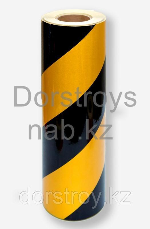 Лента световозвращающая черно-желтая от ТОО ДорСтройСнаб - фото 8 - id-p78082576