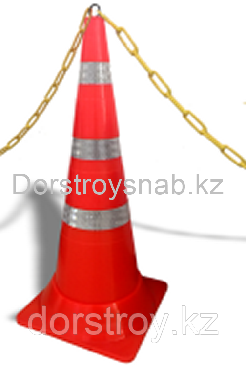 КС Конус сигнальный резиновый мягкий, гибкий, оранжевый 750 мм Для дорожных работ - фото 1 - id-p78082768