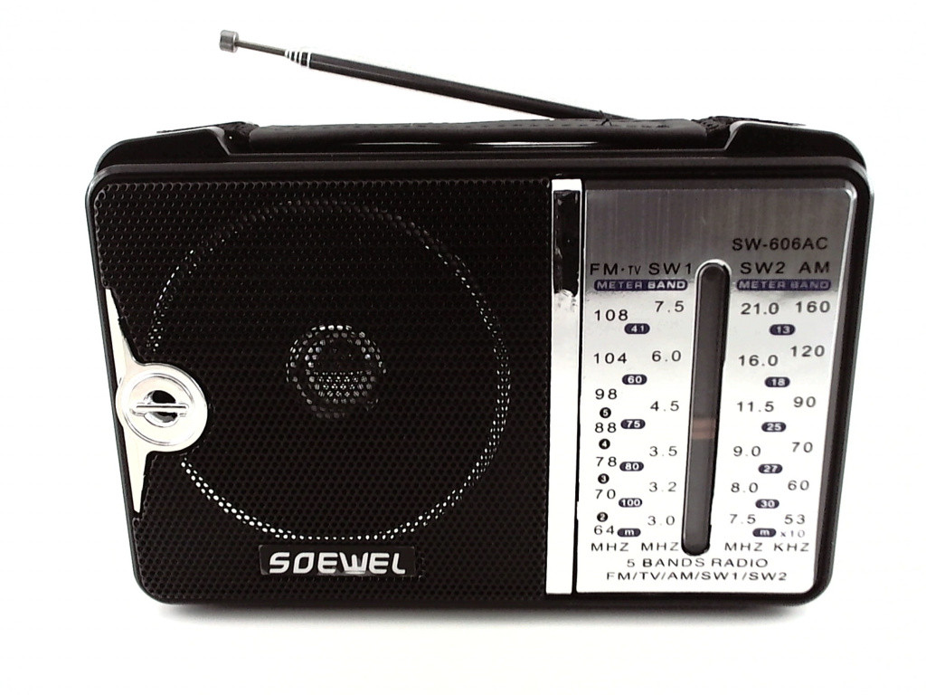 Компактный всеволновой радиоприемник, SOEWEL SW-606AC - фото 1 - id-p78083126