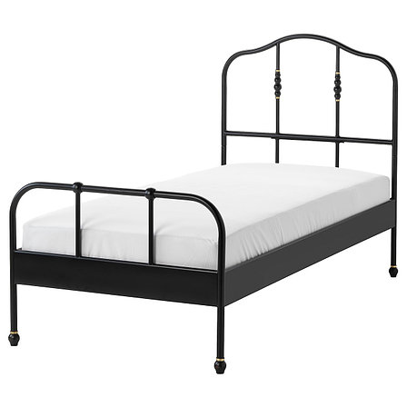 Кровать САГСТУА черный Лурой 90x200 см ИКЕА, IKEA, фото 2
