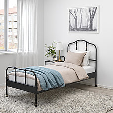 Кровать САГСТУА черный Лурой 90x200 см ИКЕА, IKEA, фото 2
