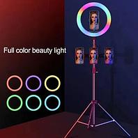 Кольцевая светодиодная лампа со штативом LED MJ20 (20 см), фото 1