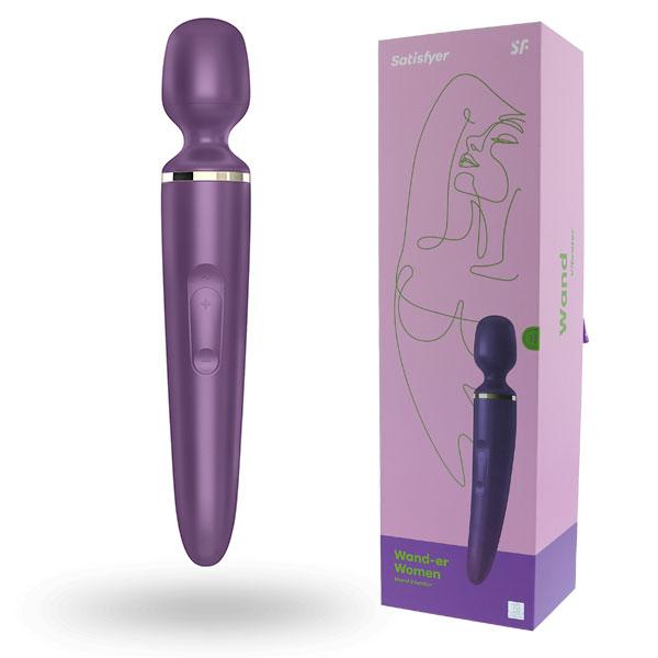 Перезаряжаемый вибромассажер "Satisfyer Wand-er Woman", фиолетовый