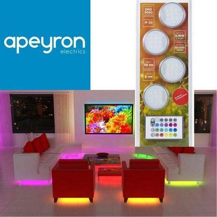 Комплект для организации декоративной LED подсветки APEYRON с пультом ДУ, фото 2