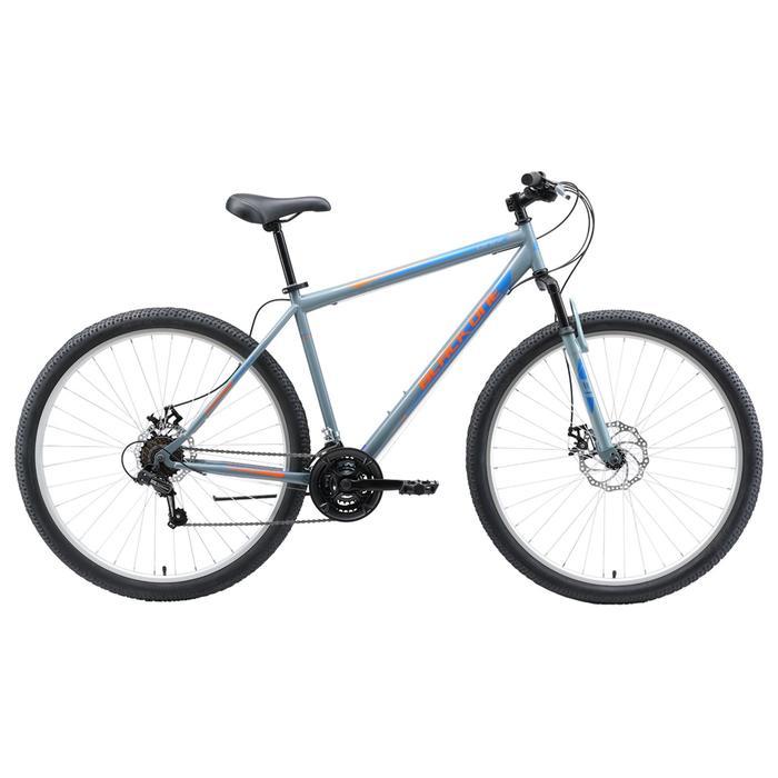 Велосипед 29" Black One Onix D, цвет серый/оранжевый/голубой, размер 22"