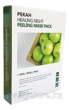 PEKAH ОТШЕЛУШИВАЮЩАЯ ТКАНЕВАЯ МАСКА С AHA BHA PHA КИСЛОТАМИ HEALING NIGHT PEELING MASK PACK