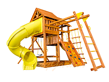 Игровая площадка "Playgarden SkyFort Deluxe II" с двухволновой горкой, горкой-трубой и рукоходом