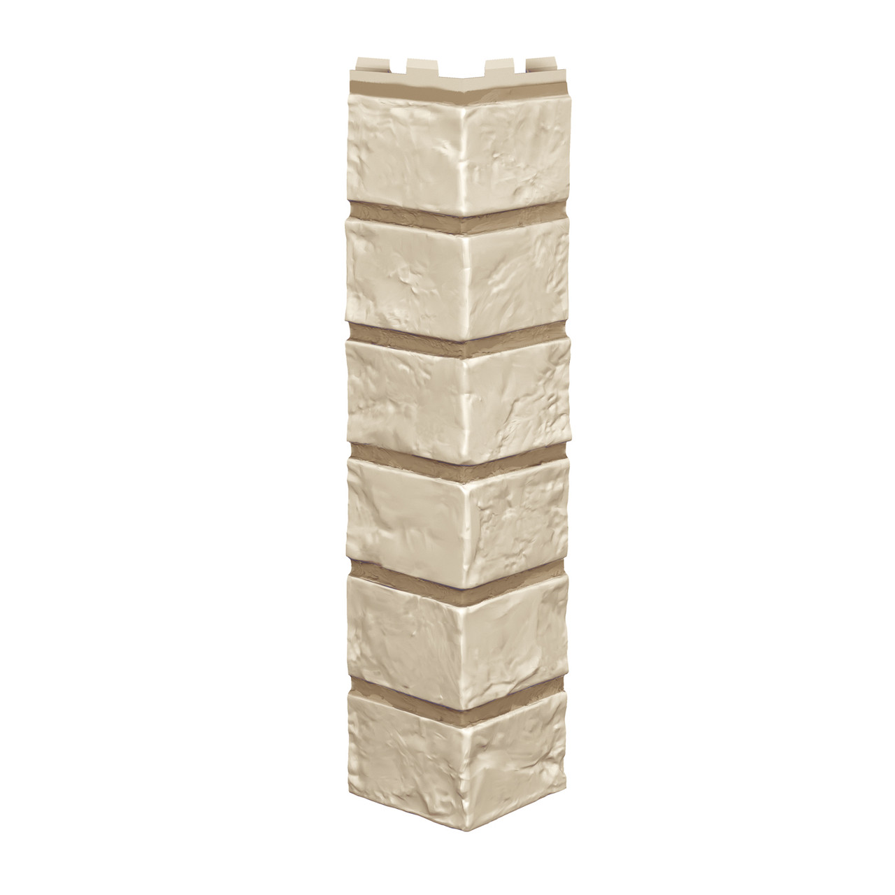 Угол наружный для фасадных панелей VILO BRICK (крашенные швы) Ivory