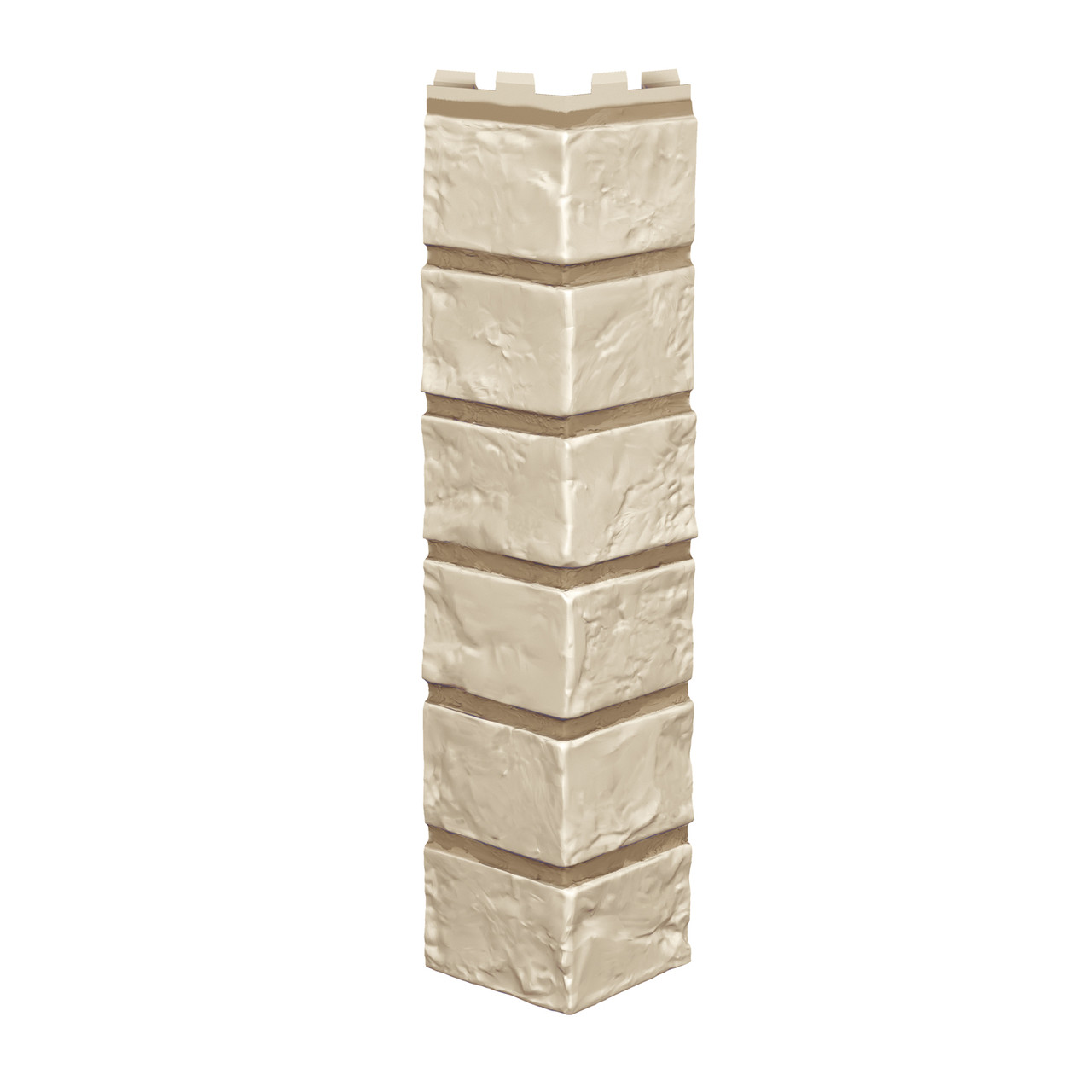 Угол наружный для фасадных панелей VILO BRICK (крашенные швы) Ivory - фото 1 - id-p78163725