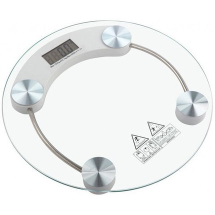 Весы наполные электронные стеклянные Personal Scale {до 180 кг} (Круг), фото 2