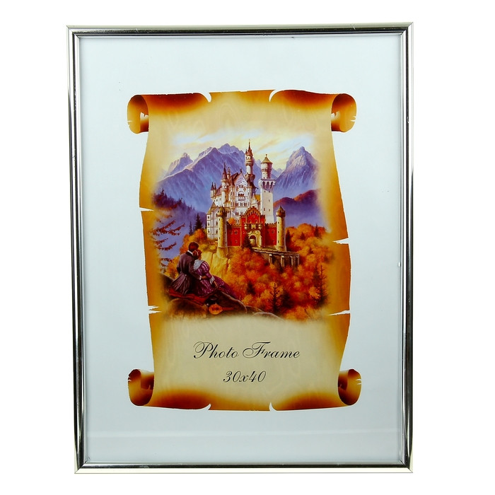 Фоторамка 30х40 см "Серебро"
