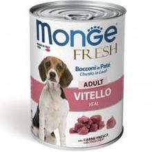 4458 Monge Fresh, влажный корм для собак с телятиной, уп. 24*400гр.