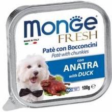 1304 Monge Fresh, паштет с кусочками утки для собак, уп.16*100гр.