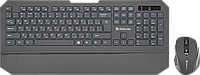 Комплект беспроводной клавиатура+мышь Defender Berkeley C-925 RU черный