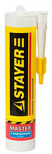Герметик STAYER "MASTER" санитарный силиконовый, для помещений с повышенной влажностью, белый, 260мл