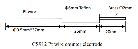 CS913 Платиновый сетчатый электрод (10x10мм) для одноканального потенциостата / гальваностата серий CS - фото 2 - id-p78171496