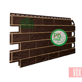 Фасадная панель VOX Vilo Brick Dark Brown  (темно-коричневый кирпич)