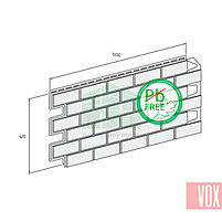 Фасадная панель VOX Vilo Brick Dark Brown  (темно-коричневый кирпич), фото 3