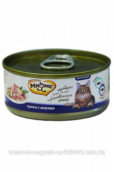 Влажный корм для кошек Мнямс с тунцом и дорадо в желе
