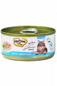 Влажный корм для кошек Мнямс с тунцом и креветками в желе