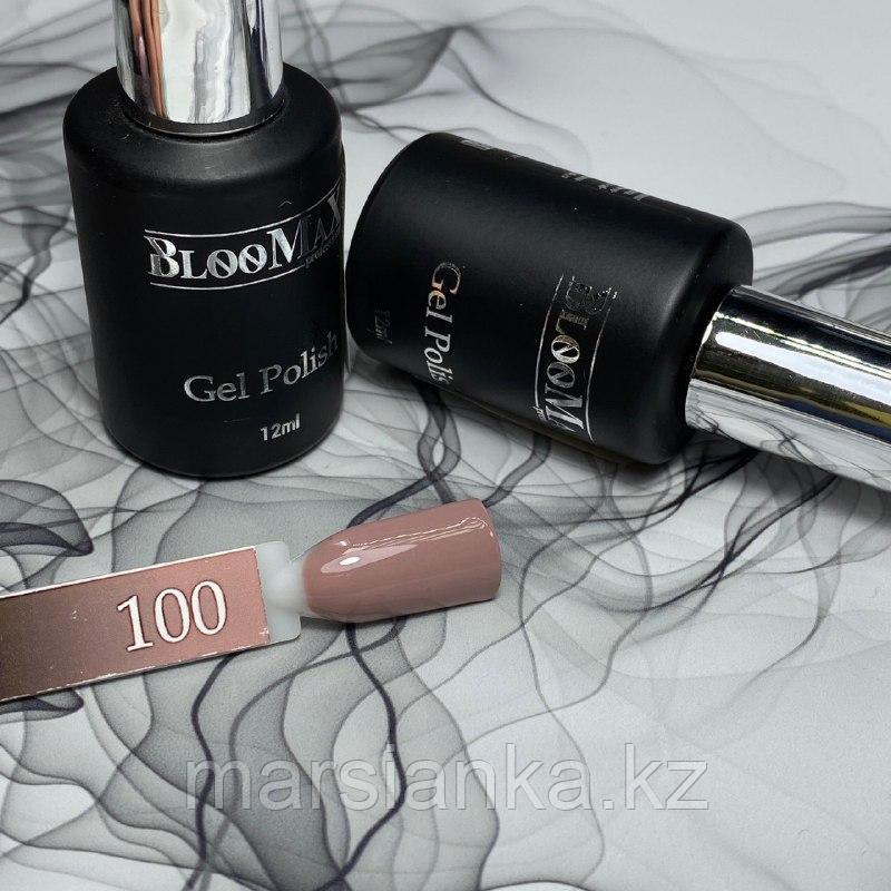 Гель лак BlooMax №100 с ароматом клубники, 12 мл