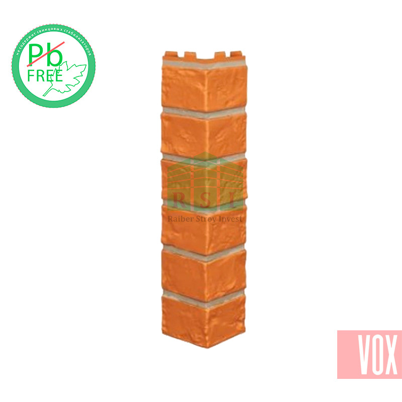 Наружный угол VOX Vilo Brick Marron (каштановый кирпич)