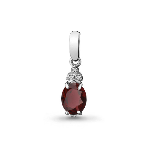 Подвеска из серебра с гранатом Aquamarine 2504603А