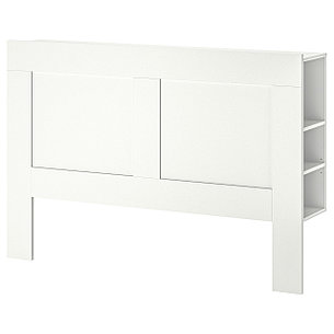Изголовье с полкой БРИМНЭС белый 160 см. ИКЕА, IKEA, фото 2