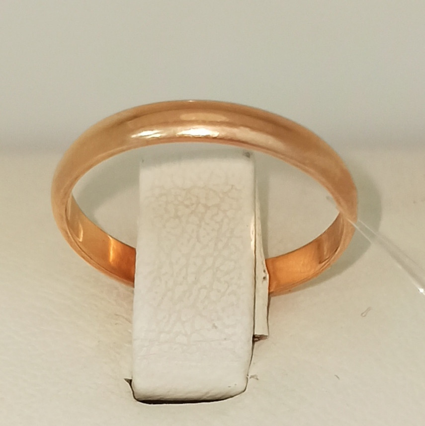 Обручальное кольцо / красное золото- 17,5 размер