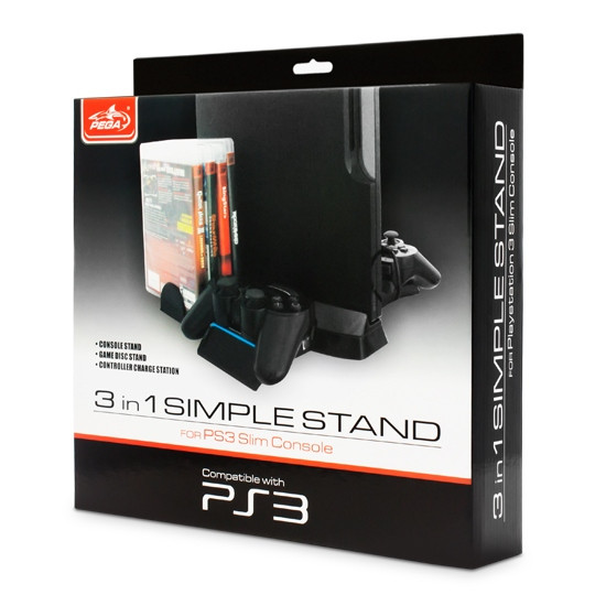 Зарядное устройство-подставка для PS3 Slim PEGA PG-SP3003 (Black) - фото 3 - id-p75785732