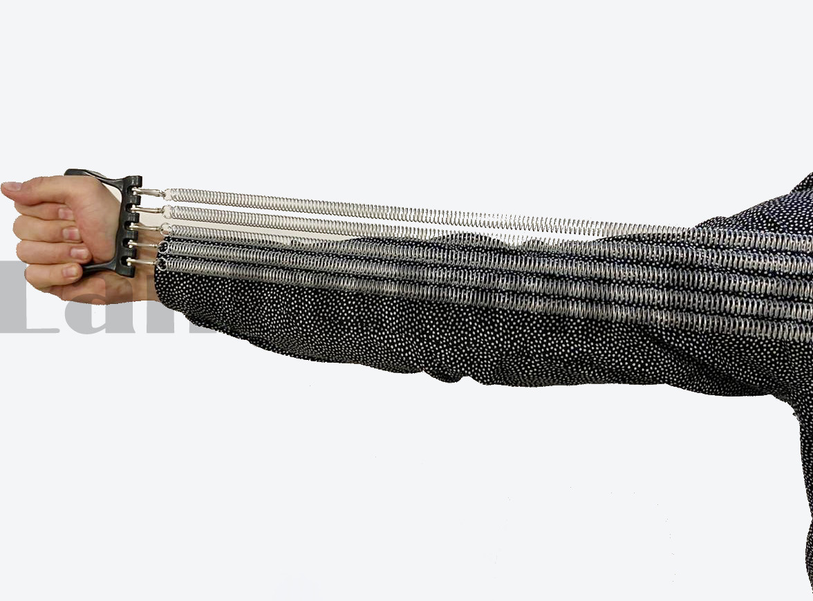 Эспандер для мышц плечей и груди пружинный серебристый - фото 7 - id-p78191778