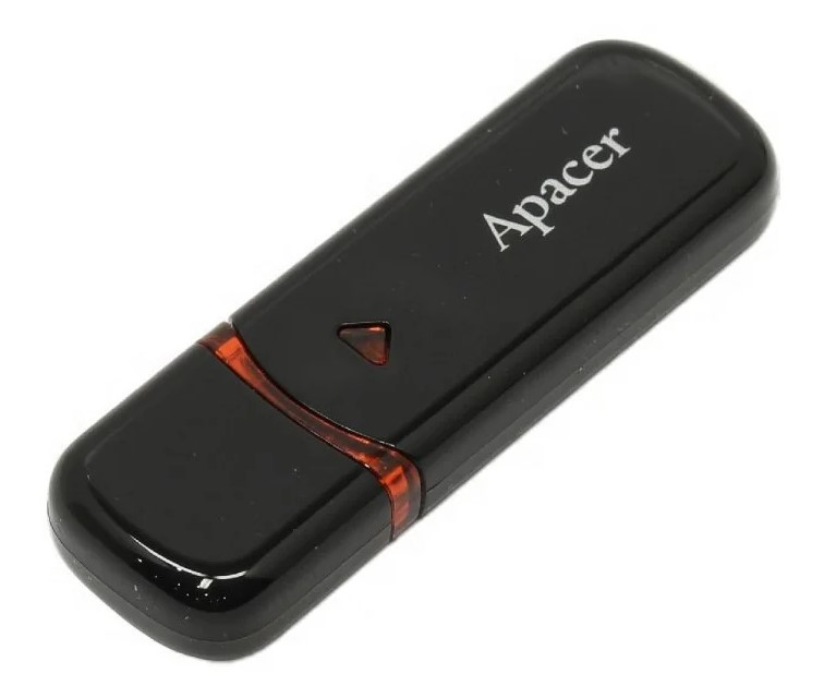 Флешка USB Apacer AH333, 32GB, Черный ,flash AP32GAH333B-1, USB 2.0, black - фото 1 - id-p60051752