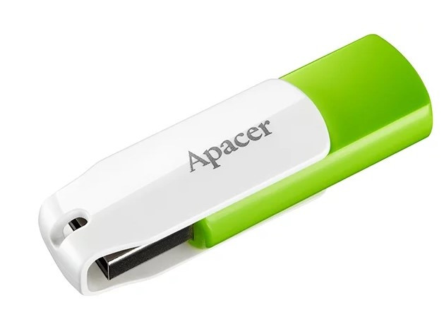 Флешка USB Apacer AH335, 32GB, Зеленый ,flash AP32GAH335G-1, USB 2.0, green - фото 1 - id-p60051761