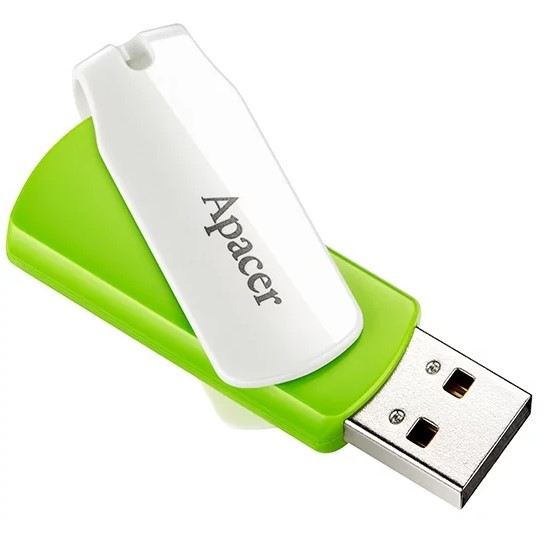 Флешка USB Apacer AH335, 32GB, Зеленый ,flash AP32GAH335G-1, USB 2.0, green - фото 2 - id-p60051761