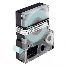 Лента Epson C53S654015 LK4TBW Повышенной адгезии 12мм, Прозрач./Черн., 9м